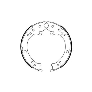 Комплект гальмівних колодок з 4 шт. барабанів BOSCH 0986487765