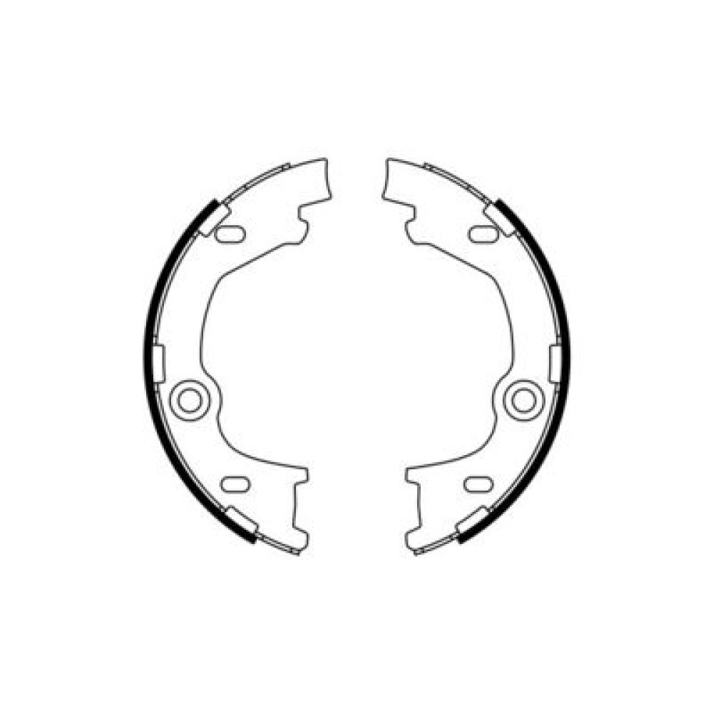 Гальмівні колодки барабані BOSCH 0986487777