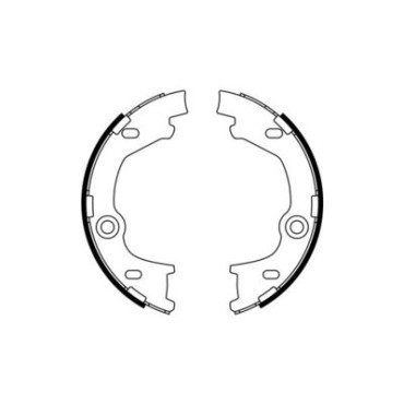 Гальмівні колодки барабані BOSCH 0986487777