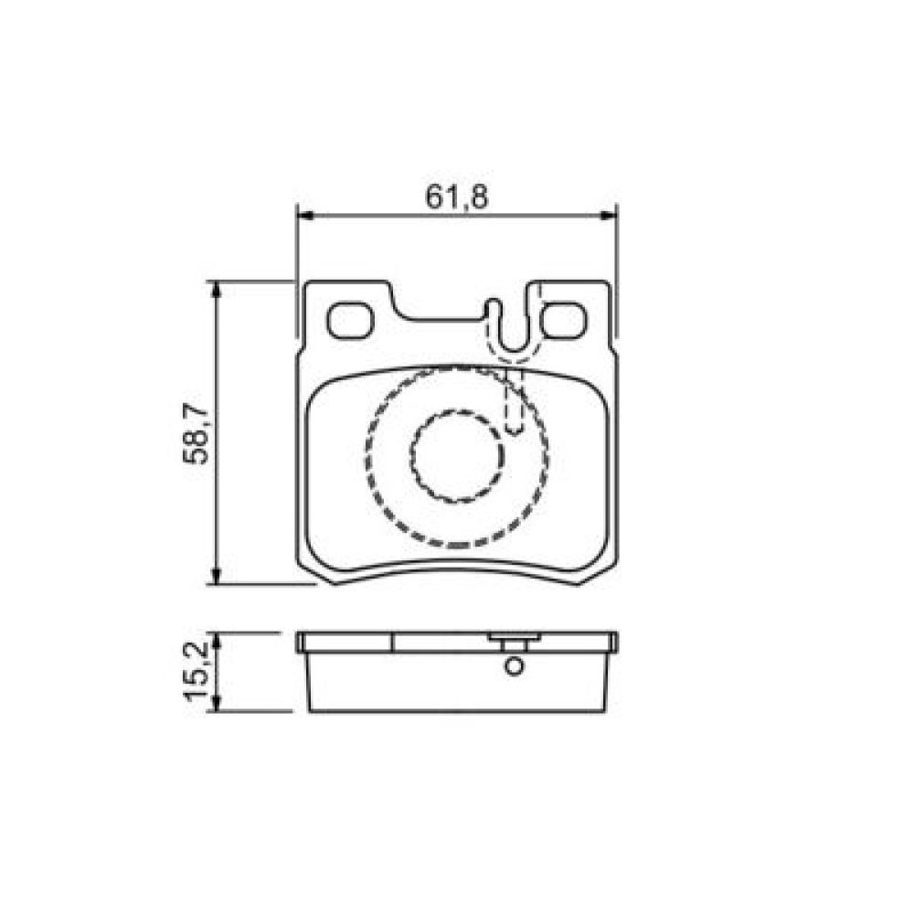 Комплект тормозных колодок BOSCH 0986490260
