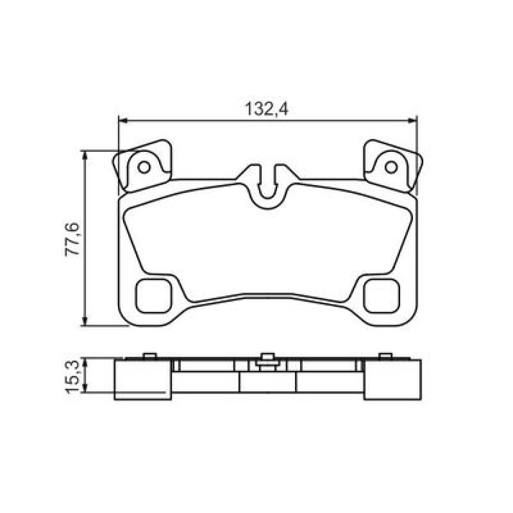 Комплект тормозных колодок BOSCH 0986494205