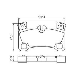 Комплект тормозных колодок BOSCH 0986494205