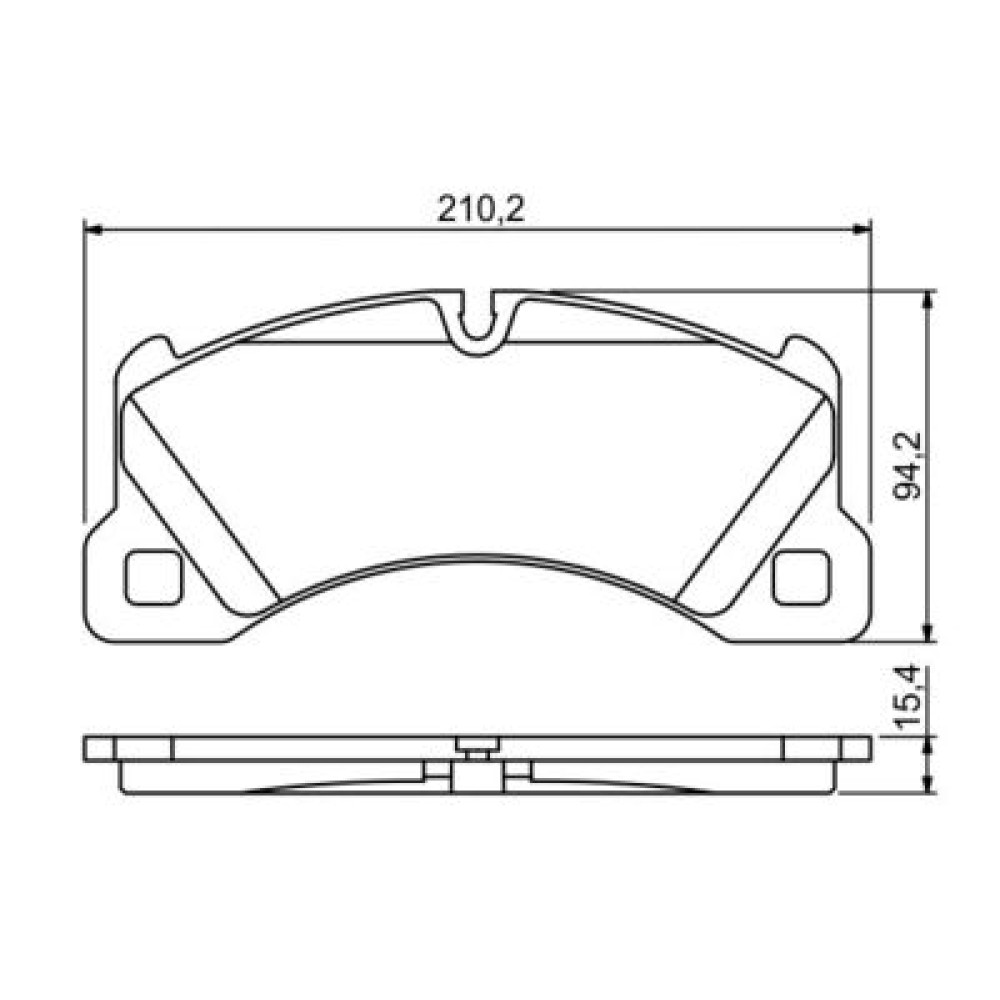 Комплект тормозных колодок BOSCH 0986494206
