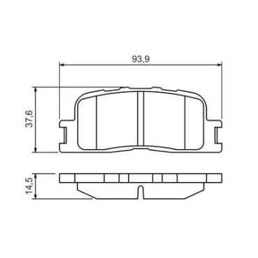 Комплект гальмівних колодок - дискові BOSCH 0986494359