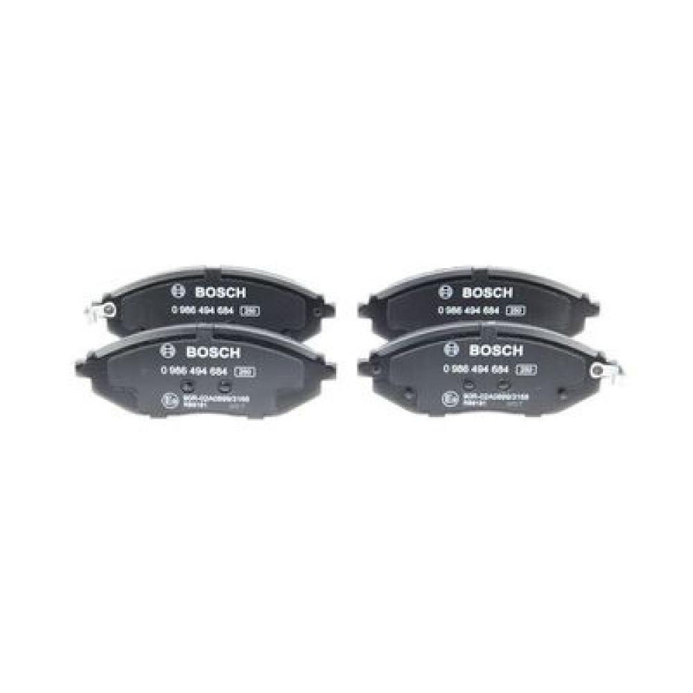 Комплект тормозных колодок из 4 шт. дисков BOSCH 0986494684