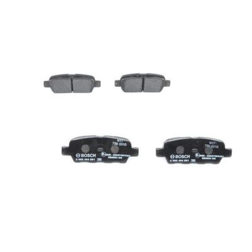 Комплект гальмівних колодок з 4 шт. дисків BOSCH 0986494861