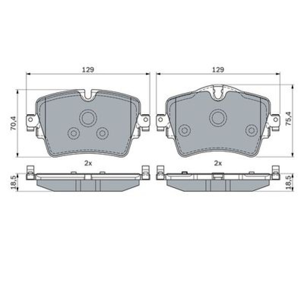 Тормозные колодки BOSCH 0986494940