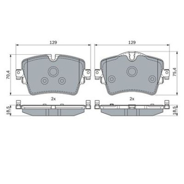 Тормозные колодки BOSCH 0986494940