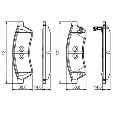 Гальмівні колодки BOSCH 0986495168