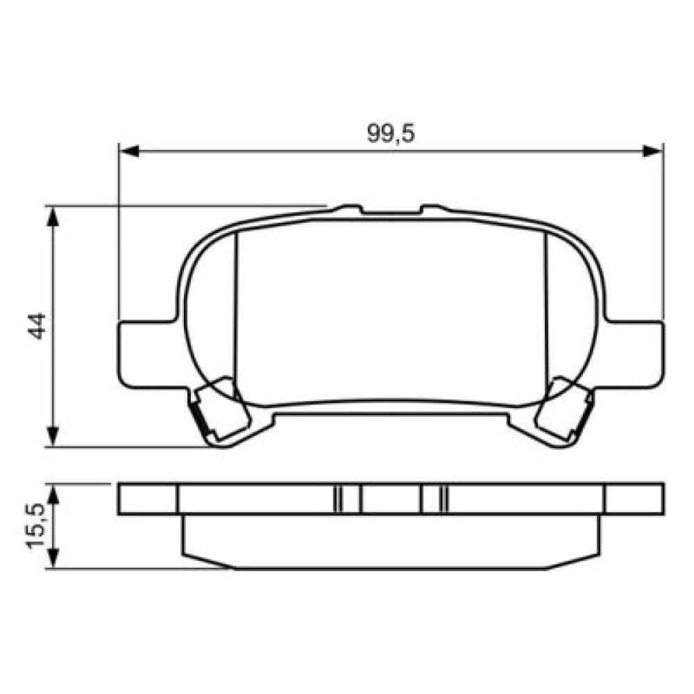 Гальмівні колодки BOSCH 0986495322