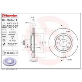 Диск гальмівний BREMBO 09869514
