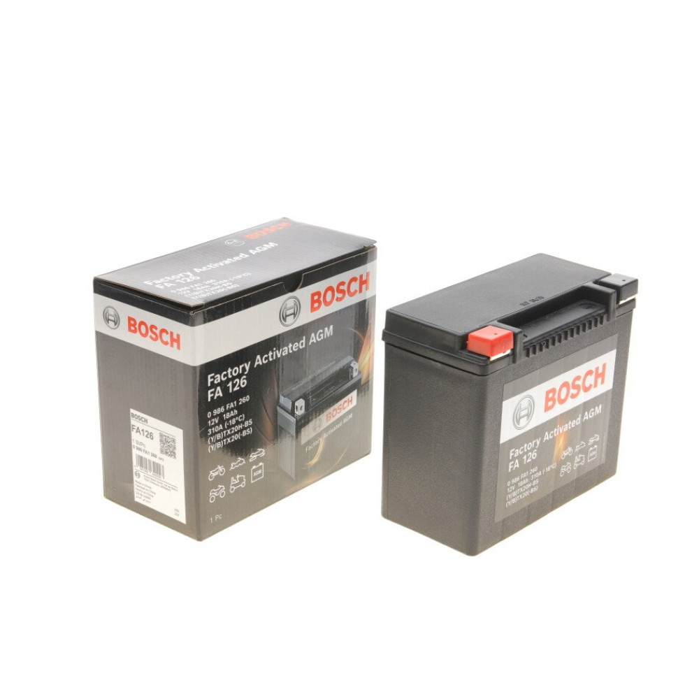 Акумулятор мото 12в/18Ah 310а BOSCH 0986fa1260