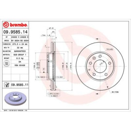 Диск гальмівний BREMBO 09958514