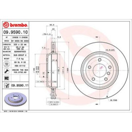 Диск тормозной BREMBO 09959011