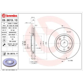 Диск гальмівний BREMBO 09961911