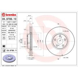 Диск гальмівний BREMBO 09979910
