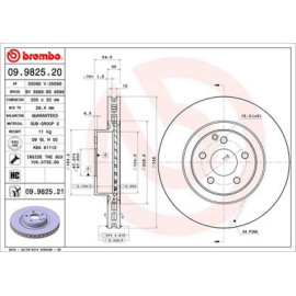 Диск тормозной BREMBO 09982521