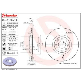 Диск тормозной BREMBO 09a18514