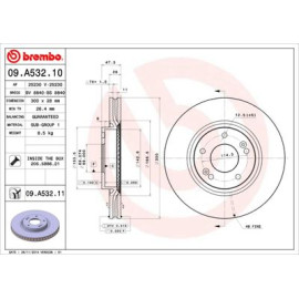 Диск тормозной BREMBO 09a53210
