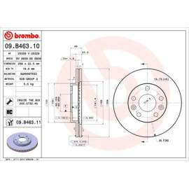 Диск тормозной BREMBO 09b46310