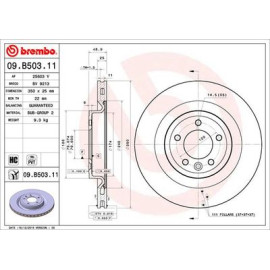 Гальмівний диск BREMBO 09b50311