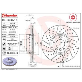 BREMBO 09c39813 Диск гальмівний BREMBO 09c39813