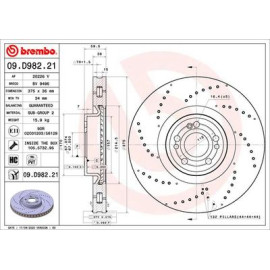 Гальмівний диск BREMBO 09d98221