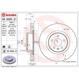 Гальмівний диск BREMBO 09n26521