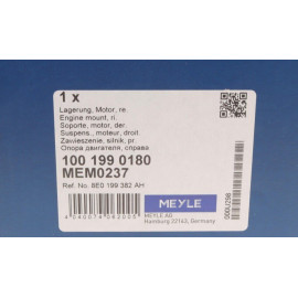 Подушка двигателя MEYLE 1001990180