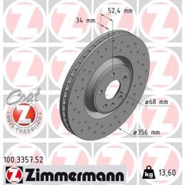 Диск гальмiвний SPORT Z ZIMMERMANN 100335752