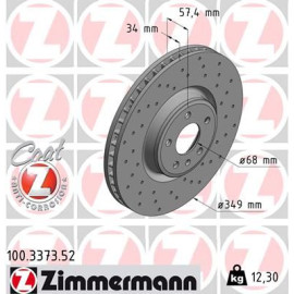 Диск гальмівний SPORT Z ZIMMERMANN 100337352