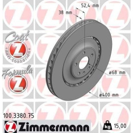 Диск тормозной ZIMMERMANN 100338075