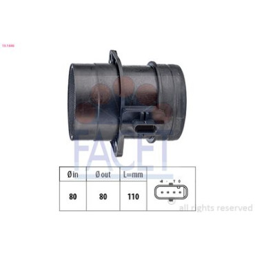 Датчик массового расхода воздуха FACET 101446