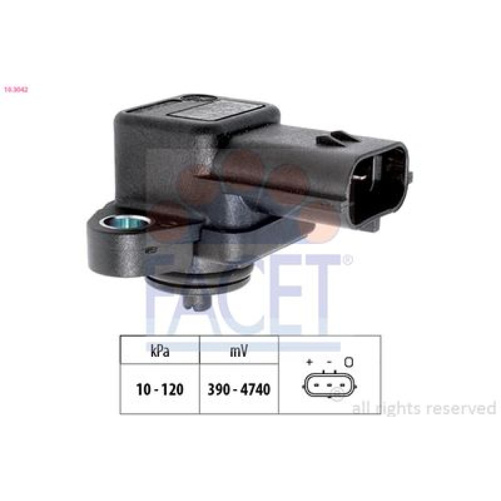 Датчик абсолютного тиску (Manifold Air Pressure Sensor, MAP sensor) FACET 103042