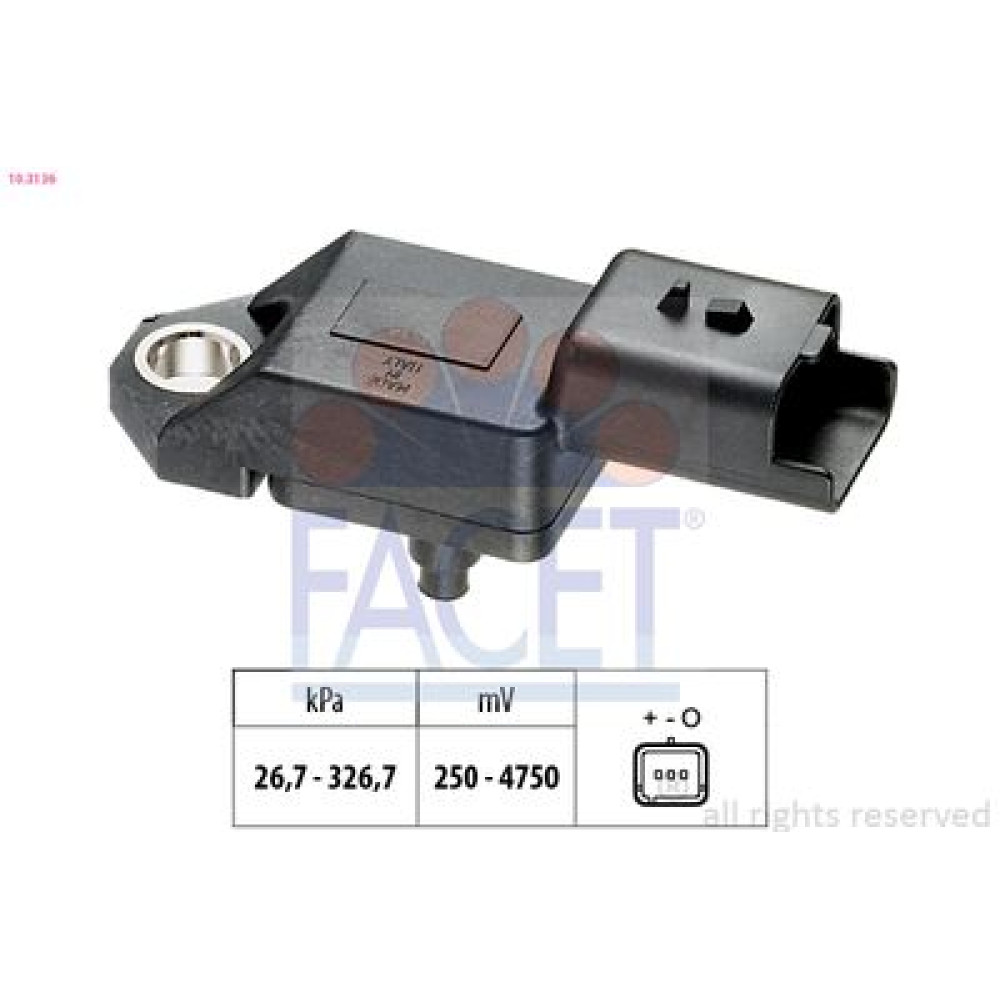 Датчик тиску наддуву (3 конт.) C5 06-/Mondeo 08-15/407 06/4007 07- 2.2D FACET 103136