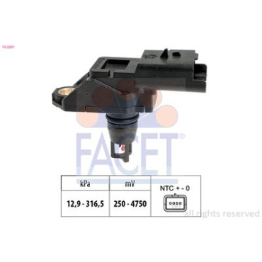 Датчик давления наддува FACET 103261