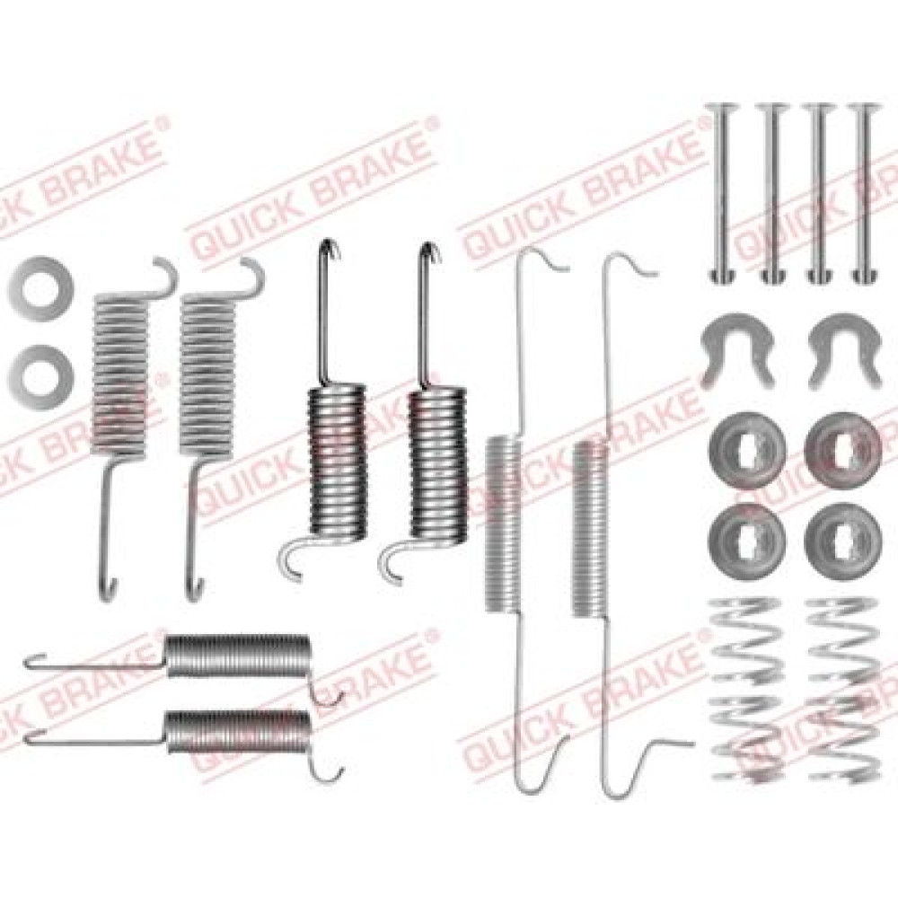 Монтажный комплект тормозных колодок QUICK BRAKE 1050571