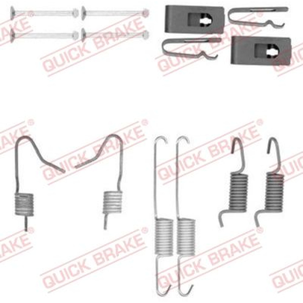 Р/к барабанных тормозов. колодок QUICK BRAKE 1050898