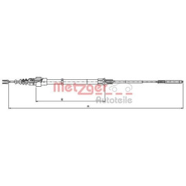 Трос ручного гальма Metzger 107491