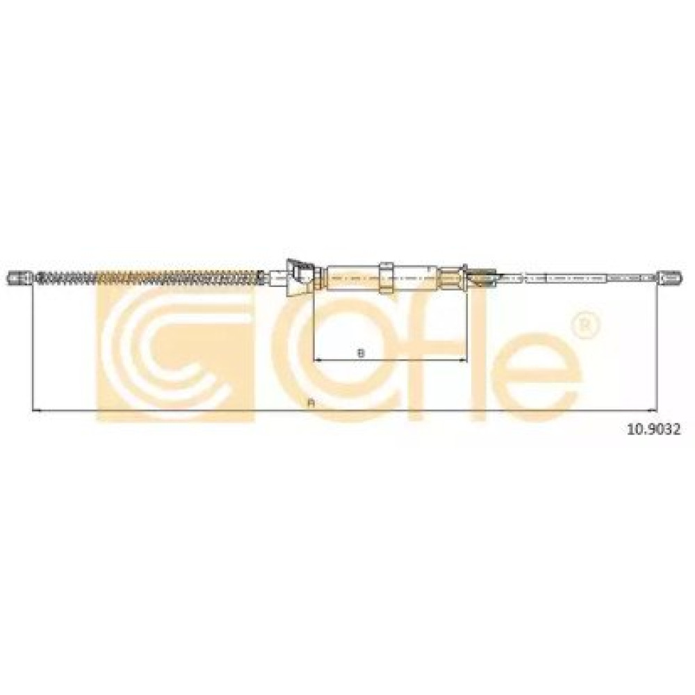 Трос ручного гальма барабан Cofle 109032