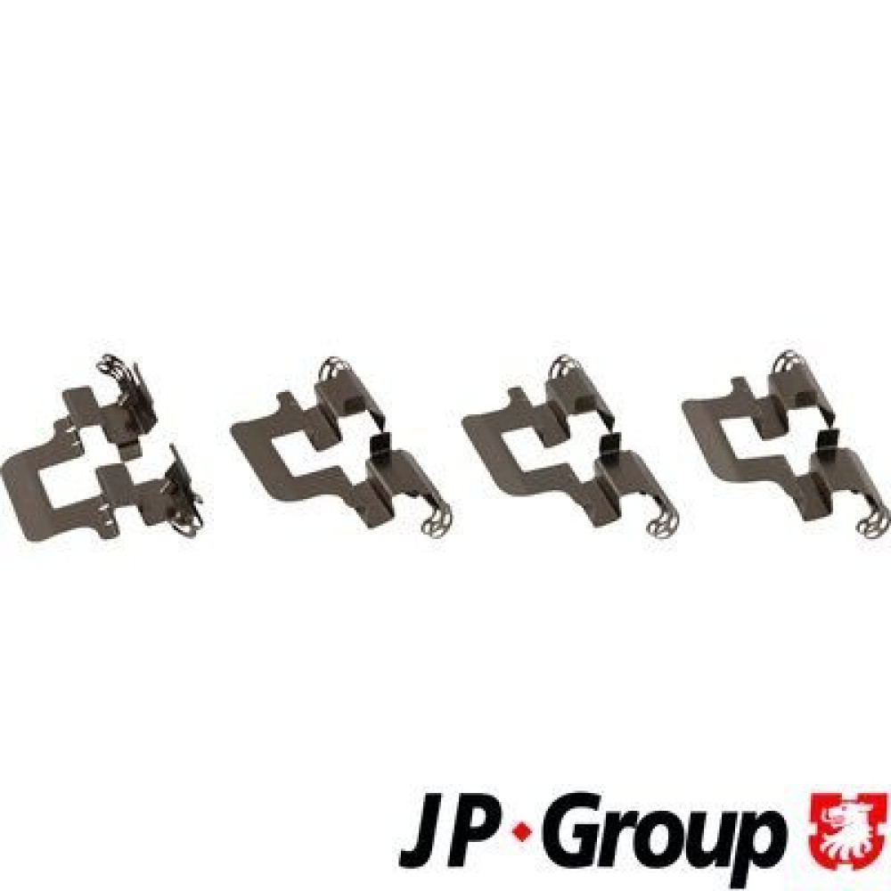 Монтажный комплект тормозных колодок передний JP GROUP 1164004010