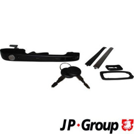 Ручка дверей зовн. перед. Golf 2/Passat B2 Пр. (зі вставкою замка) JP GROUP 1187100580