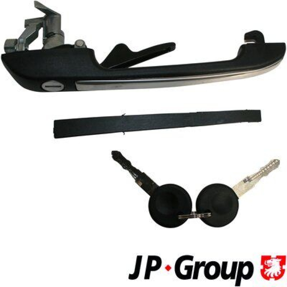 Ручка дверей перед. Golf/Passat -94 Л. (+замок) JP GROUP 1187100671