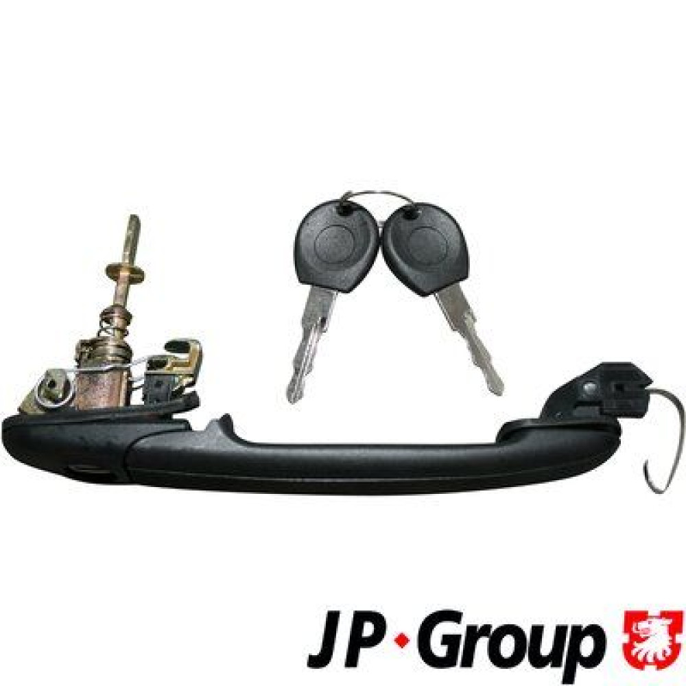 Ручка дверей передня ліва/права зі вставкою замка JP GROUP 1187101900
