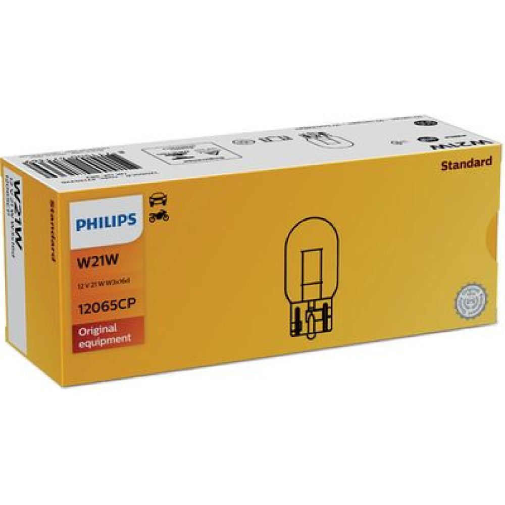 Автолампа W21W 12V 21W W3X16d PHILIPS 12065cp