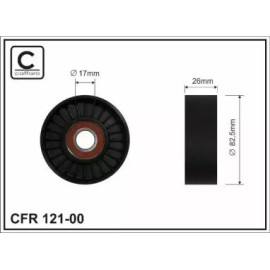 Ролик без планки CAFFARO 12100