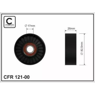 Ролик без планки CAFFARO 12100