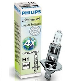 Автолампа H1, 12 вт, P14.5s PHILIPS 12258llecoc1