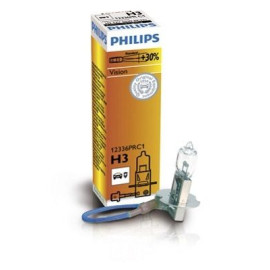Автолампа H3 12V 55W PK22s Vision +30% (1 в упаковке) PHILIPS 12336prc1