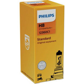 Автолампа H8 12V 35W PGJ19-1 (1 в упаковці) PHILIPS 12360c1